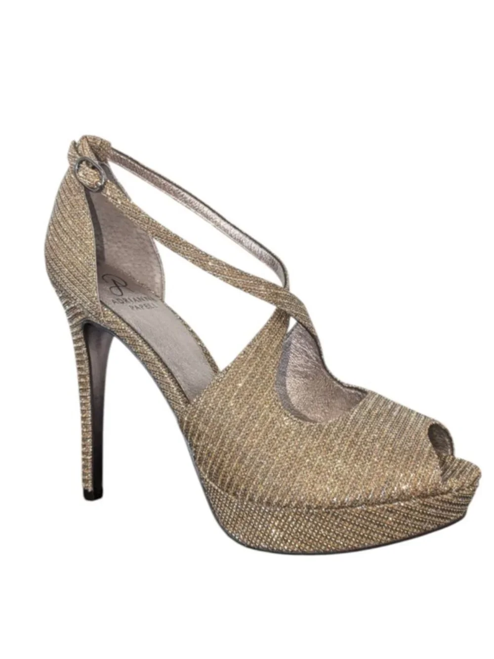 Adrianna Papell Women S Rosalie Plataform Bronze, Size 8.5 - O